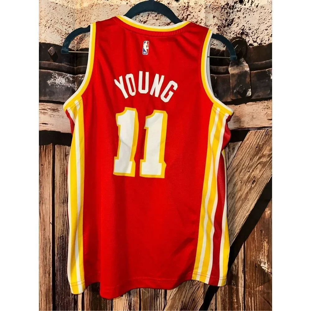 Atlanta Hawks Trae Young NBA Authentic Fanatics Jersey Youth Medium 8 - 10 - Picture 3 of 3